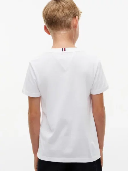 Tommy Hilfiger тениска за деца бяло