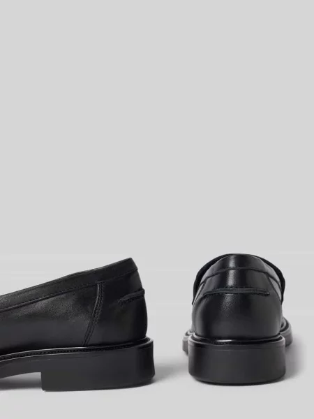 Loafersy z lekko profilowaną podeszwą Bianco czarne