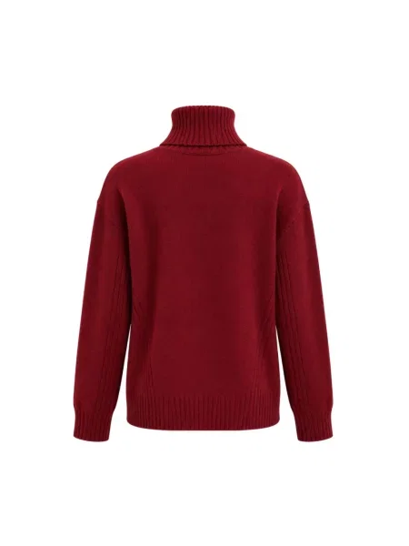 Sweter z golfem Liu Jo do golfa czerwony