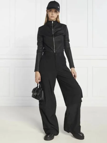 Tommy Jeans Nadrág CLAIRE | high rise fekete