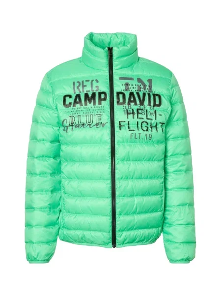 CAMP DAVID Prechodná bunda svetlozelená čierna