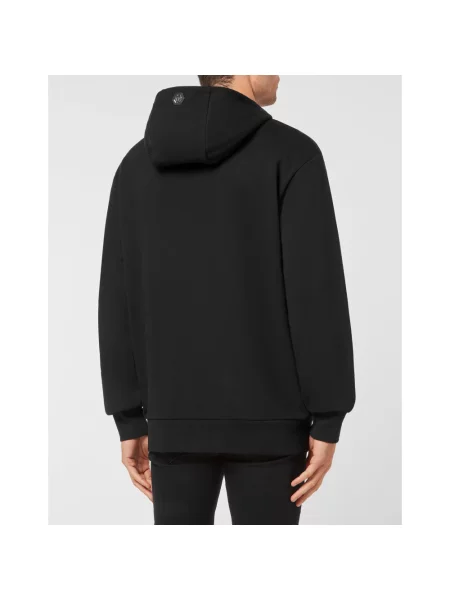 Bluza z kapturem Philipp Plein z kapturem czarna