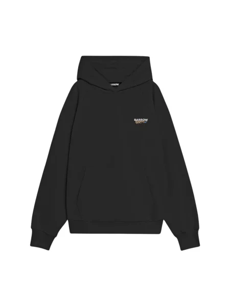 BARROW Bluzy unisex M Bluza z kapturem z nadrukiem logo czarny