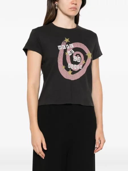 Tricou Re/done cu imagine negru