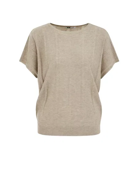 WE Fashion Pulover amestecat bej