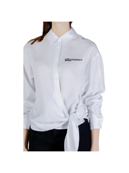 KARL LAGERFELD JEANS Blúzka čierna biela