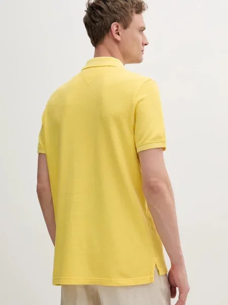 Tommy Jeans polo gładki żółty