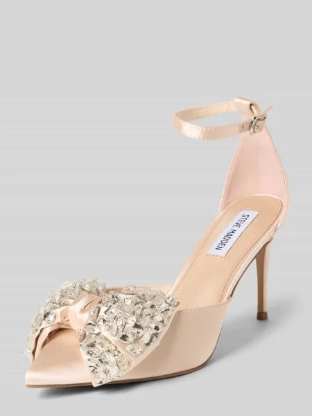 Czółenka z ozdobną kokardą model ‘Lumma’ Steve Madden różowa