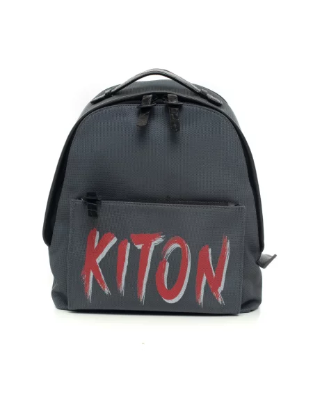 Torba Kiton skórzana z logo szara