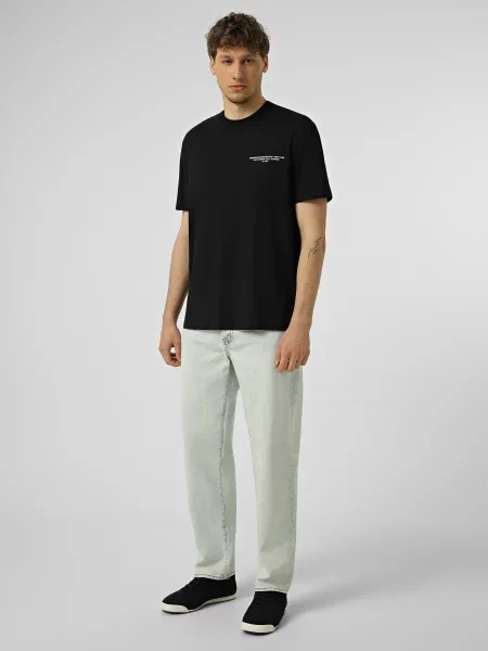 Прямые джинсы Armani Exchange голубые