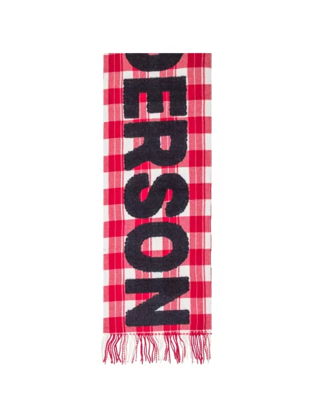 Fular Jw Anderson în carouri roșu