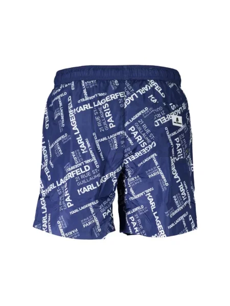 Kąpielówki Karl Lagerfeld Beachwear niebieskie