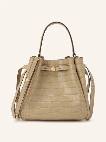 Tory Burch Vaková Kabelka Romy krémová / zlatá