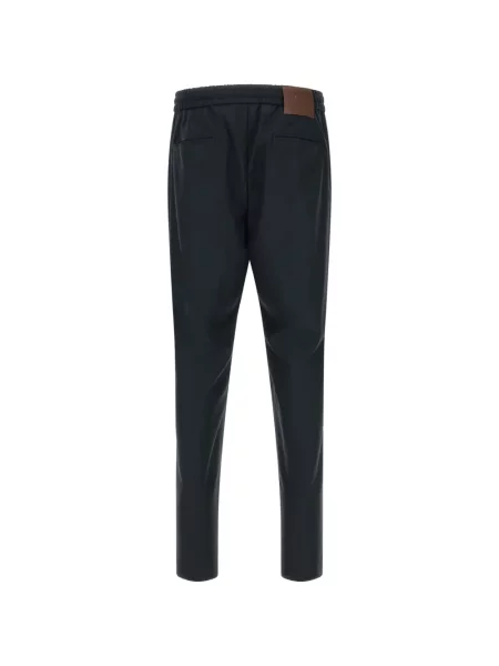 Pantaloni Kiton conici albastru