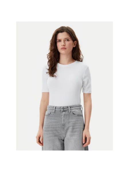 Стрейчевая футболка Gap белая