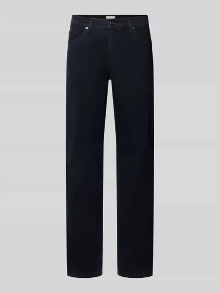 Jeansy o kroju straight fit model „Cadiz” Brax granatowe