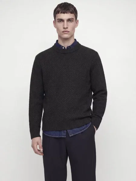 Jack & Jones sweter z dzianiny Mężczyźni S szary