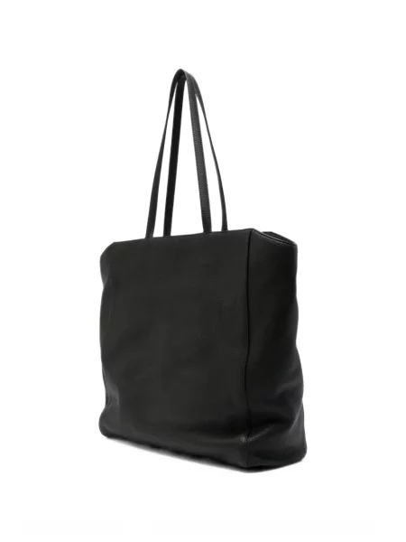 Geantă shopper The Row din piele negru