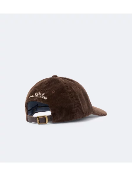 Menčestrová šiltovka Polo Ralph Lauren hnedá
