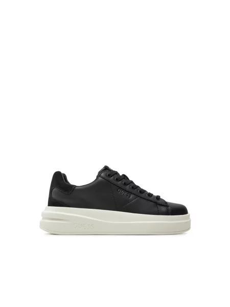 Sneakersy Guess skórzane czarne