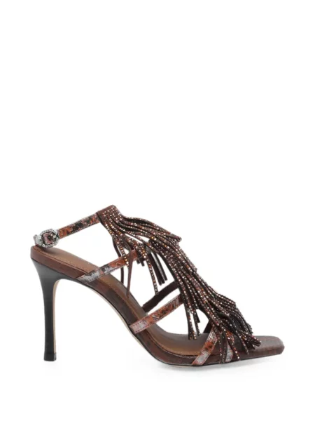Sandale Kurt Geiger London cu franjuri maro