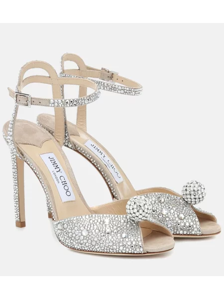 Сандали Jimmy Choo сребристо
