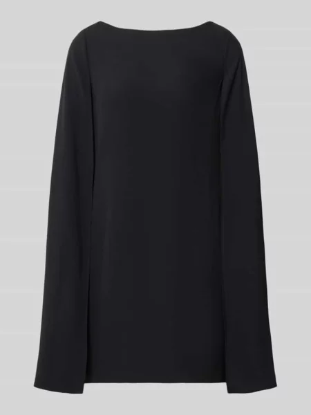Sukienka koktajlowa o linii a z peleryną Lauren Ralph Lauren czarna