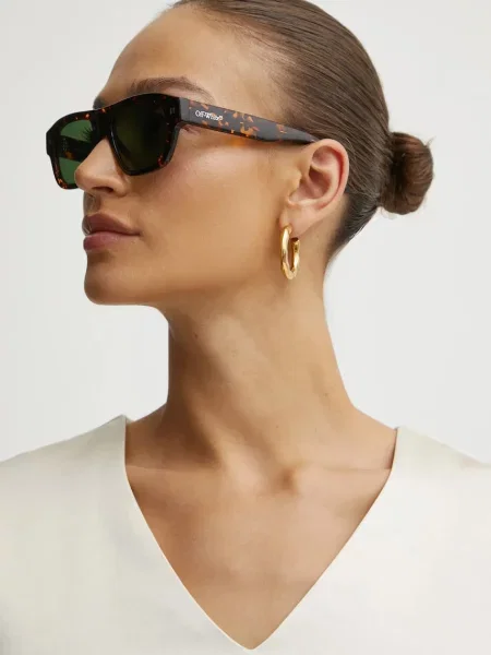 Off-White ochelari de soare maro alb