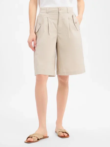 Marie Lund Bermudy Kobiety 34 beżowy