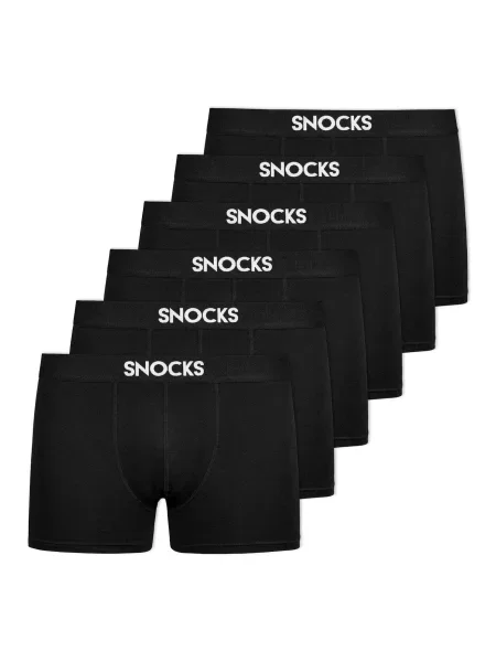 SNOCKS Boxerky černá bílá