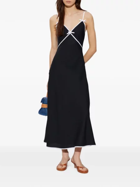 Rochie Moschino cu funde cu bretele negru