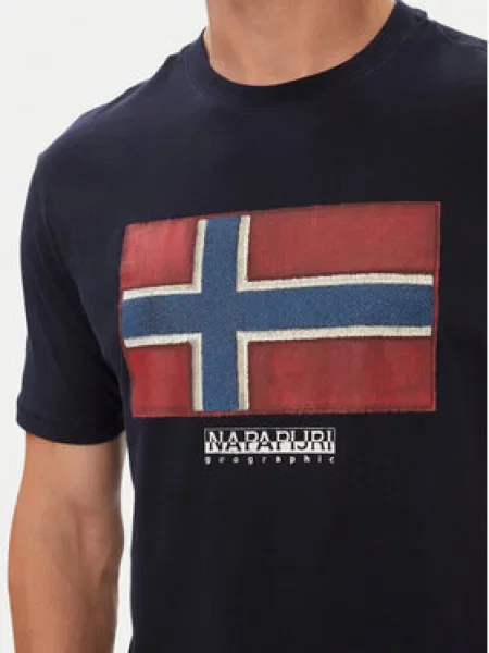 Napapijri Majica S-Flag Tiki Ss Mornarsko modra
