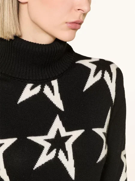 Perfect Moment Sweter Star Dust Z Wełny Merynosowej schwarz czarny