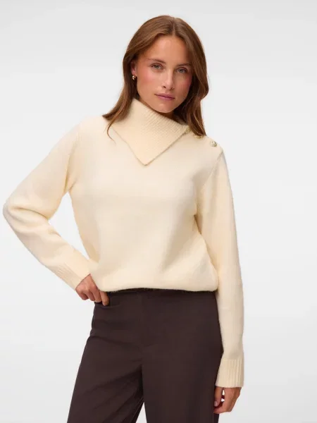VERO MODA Pulover VMHAZEL șampanie