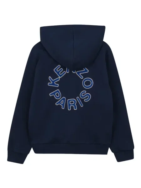 Bluza z kapturem dziecięca Kenzo niebieska