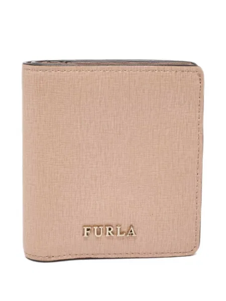 Portfel Furla skórzany różowy