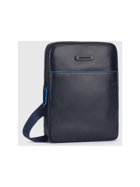 Torba Piquadro skórzana niebieska