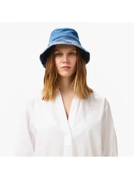 Lacoste Koszula Ze Stójką Z Krótkim Rękawem Relaxed Fit biała