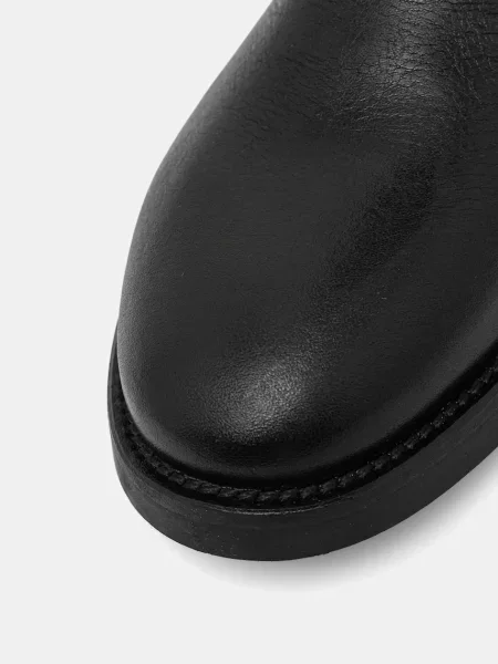 Кожаные сапоги Weekend Max Mara черные