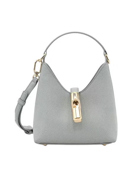 Torebka crossbody Furla skórzana niebieska