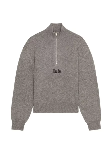 Pulover Rhude cu broderie gri