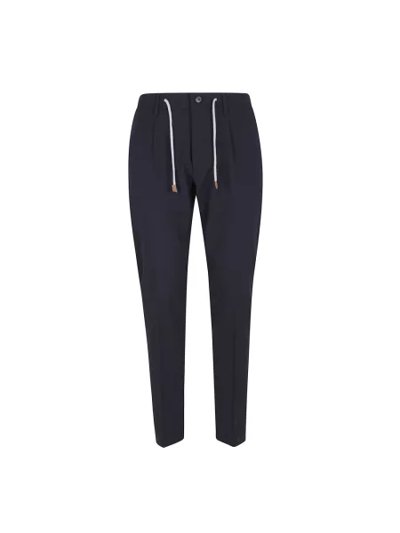Joggery Eleventy zamszowe niebieskie