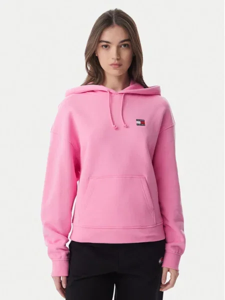 Mikina Tommy Jeans růžová