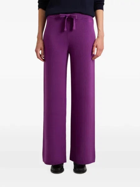 Pantaloni Woolrich tricotate cu cordon violet