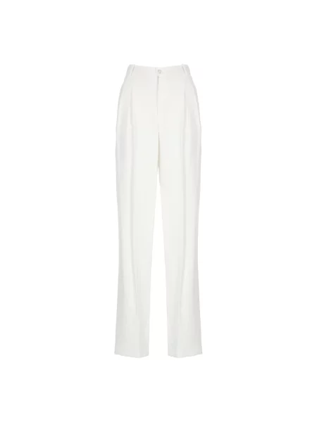 Szerokie spodnie Elisabetta Franchi beżowe