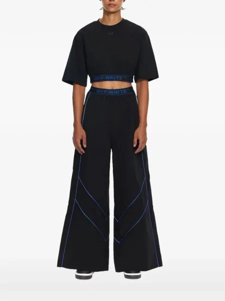 Tricou Off-white din jerseu alb