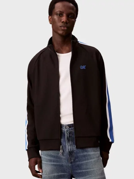 Спортивная кофта Calvin Klein Jeans из твилла черная