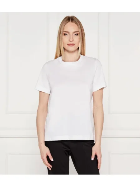 BOSS BLACK Tricou Ecosa | Relaxed fit alb