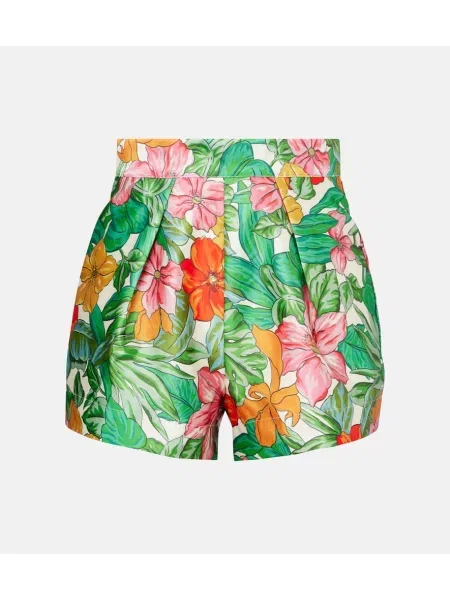 Pantaloni scurți Alemais cu talie înaltă cu imagine