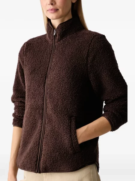 Pulover Skechers din fleece maro